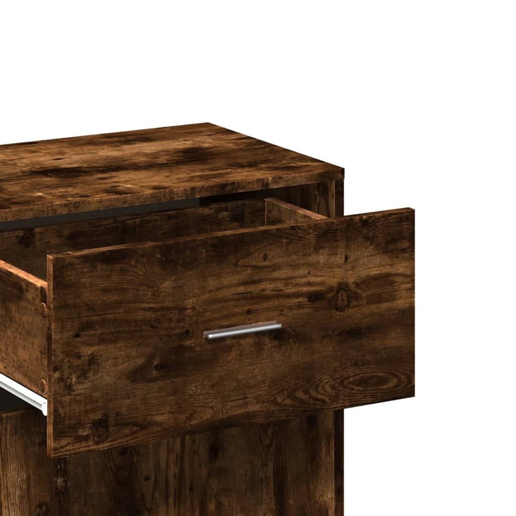 Storage Cabinet Smoked Oak 56.5x39x90 cm Engineered Wood